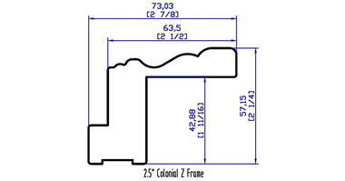 2.5" Colonial Z Frame