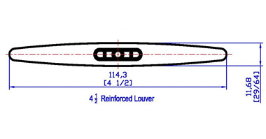 4-1/2" Reinforced Louver